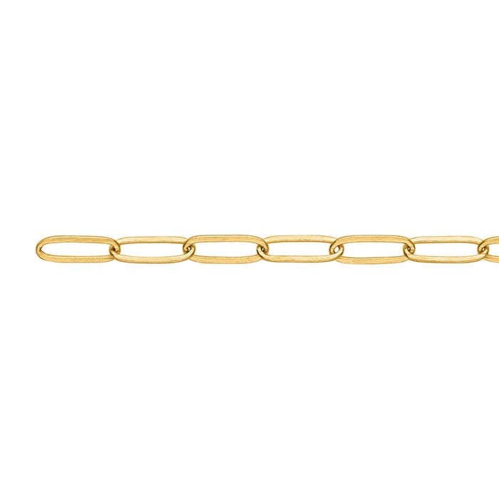 14K Yellow Gold Oval Hinged Hook & Eye Clasp - RioGrande