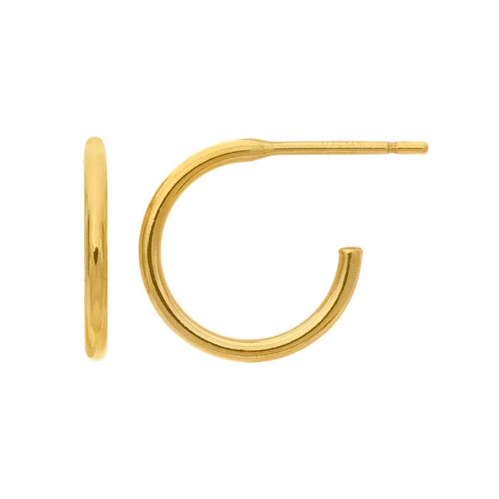 14/20 Yellow Gold-Filled 3/4 Hoop Earring