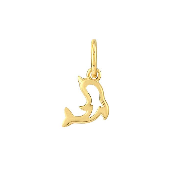 Gold hot sale dolphin charm