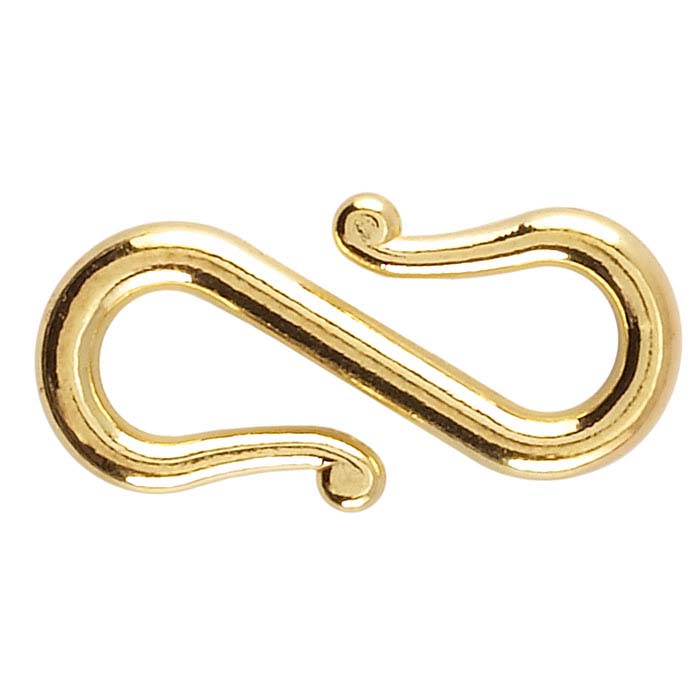 18K Yellow Gold S-Hook Clasp