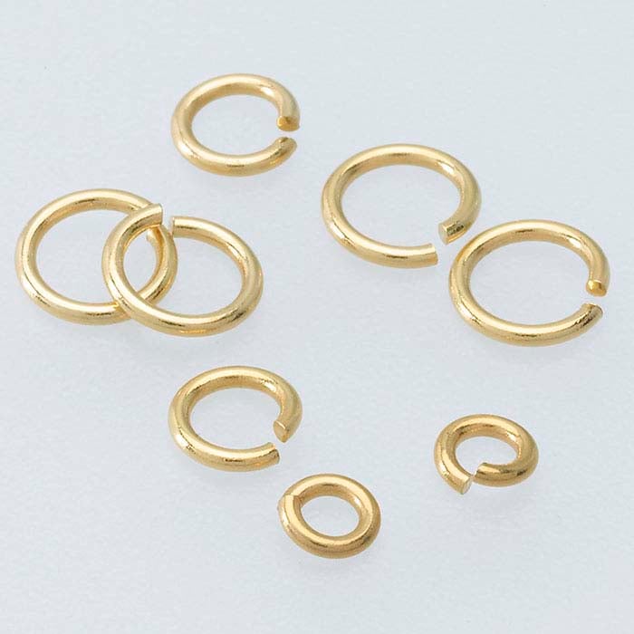 14K Gold Filled EP Open Jump Ring Gold Filled Findings For Jewelry