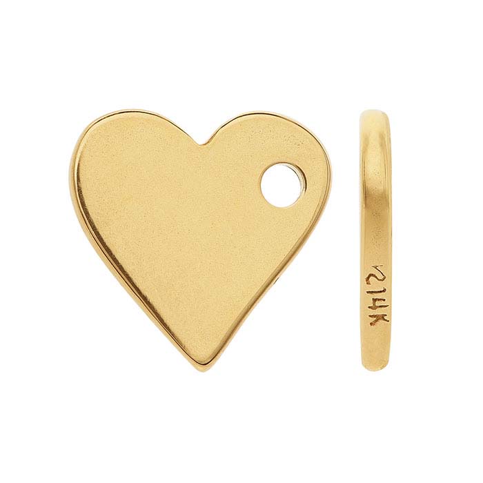 Gold-Filled Heart Charms