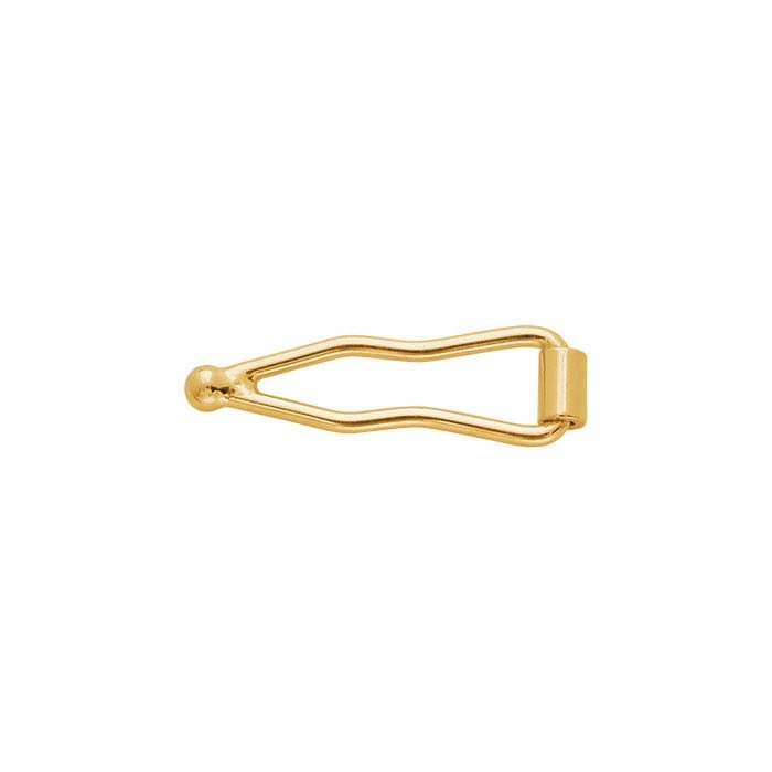 14K Yellow Gold 10mm Figure Eight Safety Catch - RioGrande