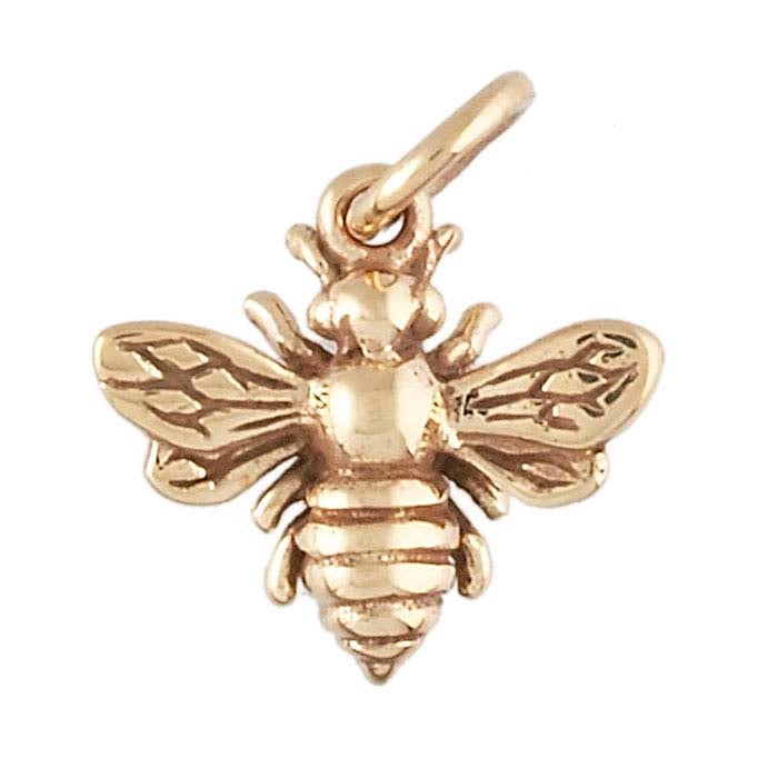 Large Bee Jewelry Charm - Bronze
