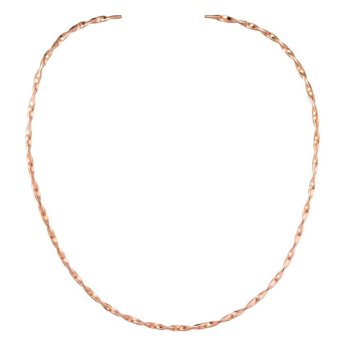 Copper 2.6mm Flat Twist-Wire Neck Ring - RioGrande