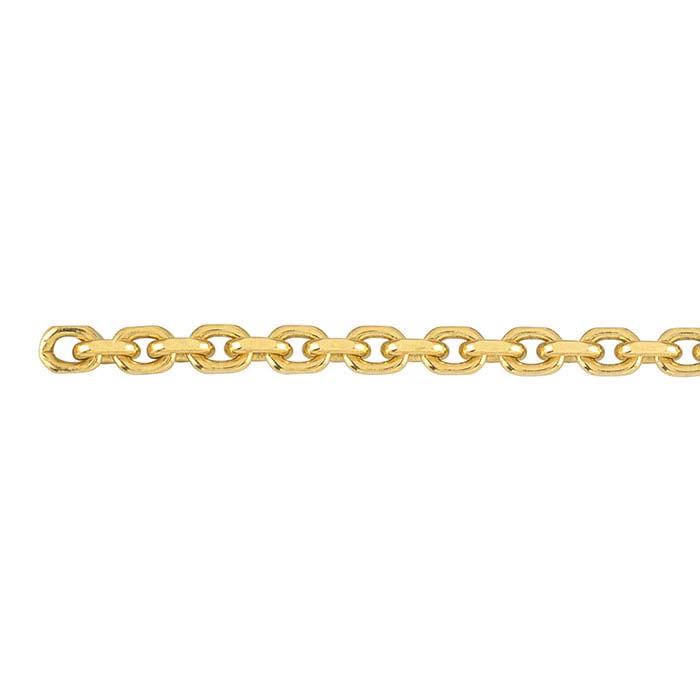 Permanent Jewelry | Poet and The Bench | Diamond Cut Cable Chain Bracelet 14K Yellow / 6