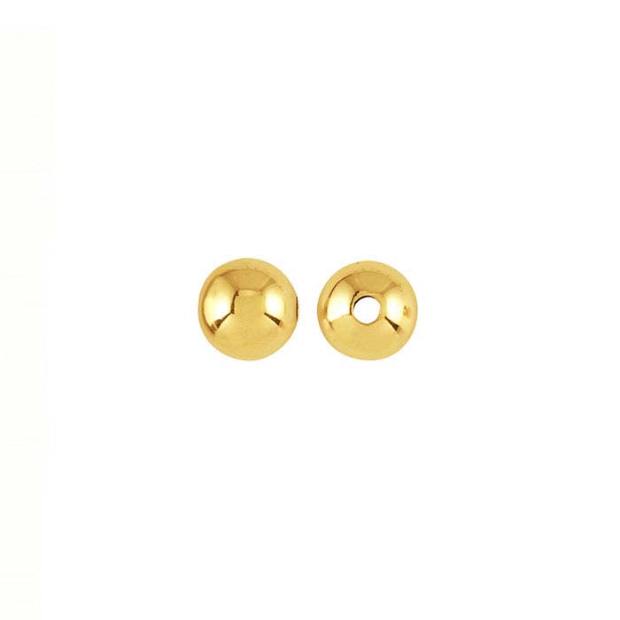 14K Yellow Gold Round Seamless Bead - RioGrande