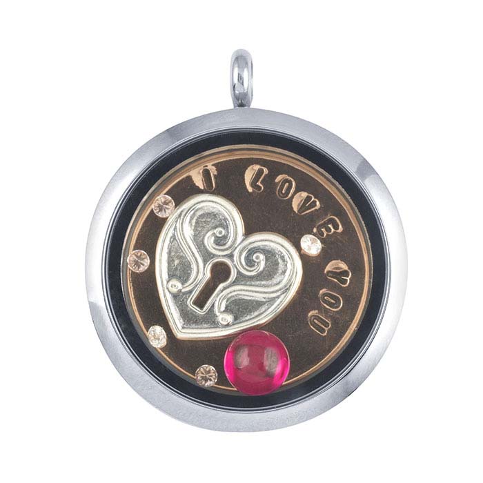 Sterling Silver Heart Locket Pendant - RioGrande