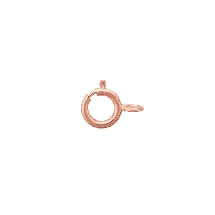 Rose Gold Plated Silver Layer Bolt Ring Clasp