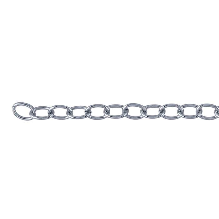 Stainless Steel 4.2mm Cable Chain, 20-ft. Spool - RioGrande