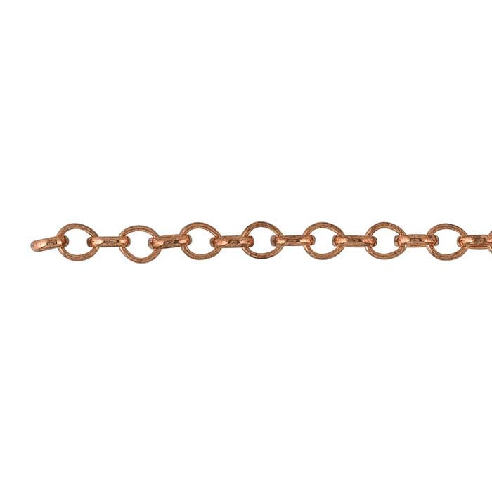 Copper 4.5mm Rolo Chain, 20-ft. Spool - RioGrande