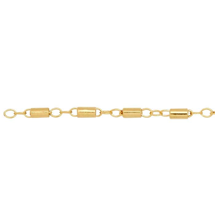 High Quality Wired Plated Brass Beaded Chain, Tri Colored Chain, 2 Wire  Colors, 8mm or 6mm Beads, Brass Beads, Sold by the foot, Fast Ship