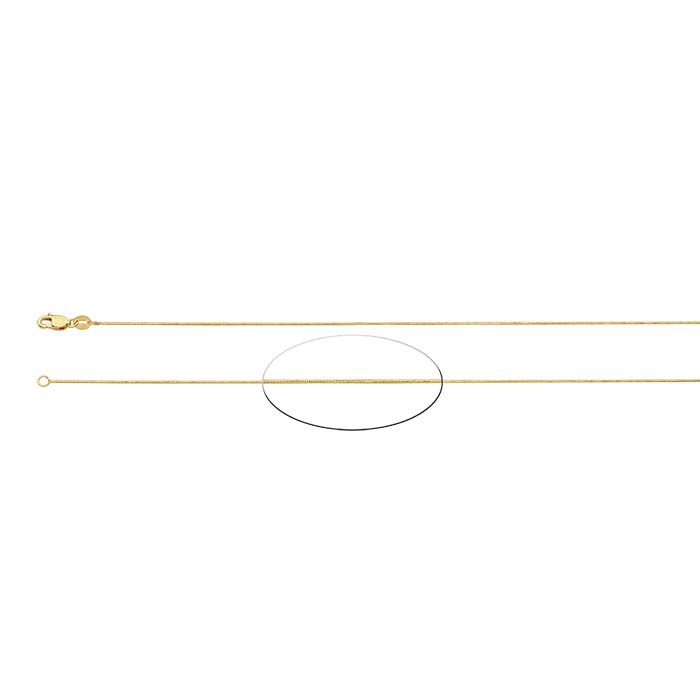 14K Yellow Gold Lock Necklace - RioGrande