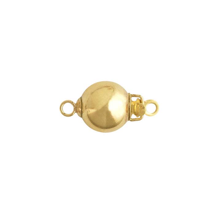 14/20 Yellow Gold-Filled Bead Safety Clasp - RioGrande