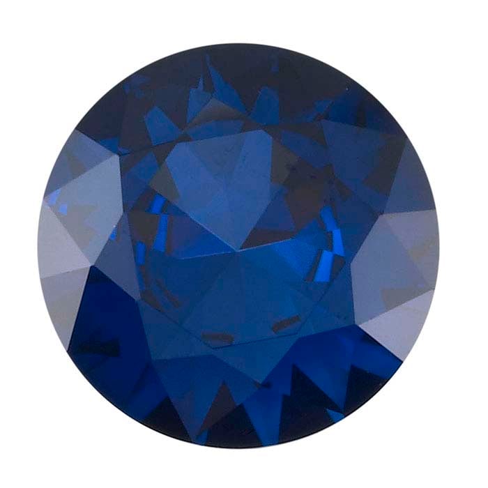 Lab-Grown Sapphire Round Faceted Gemstone - RioGrande