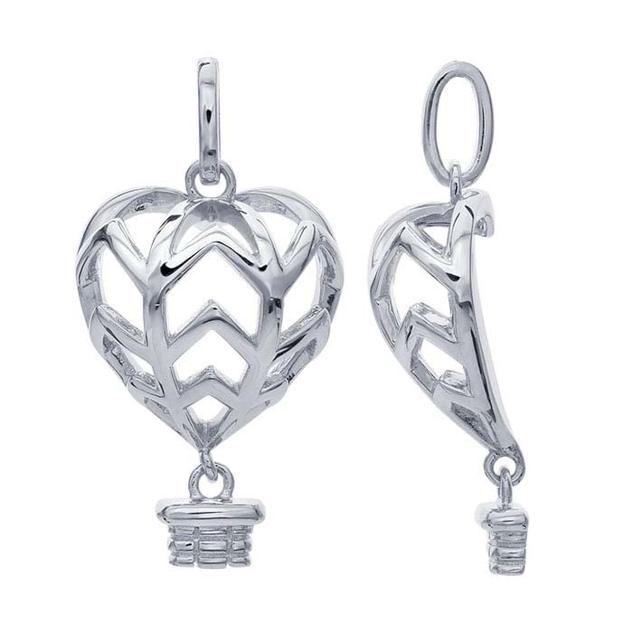 Sterling Silver Heart Locket Pendant - RioGrande