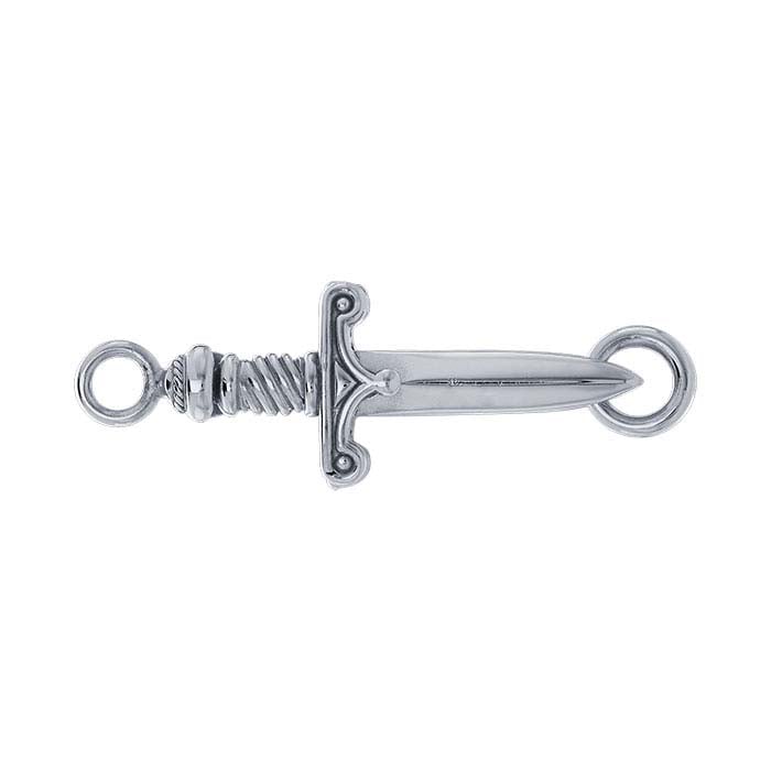 Sterling Silver Dagger Sword Charm Clasp