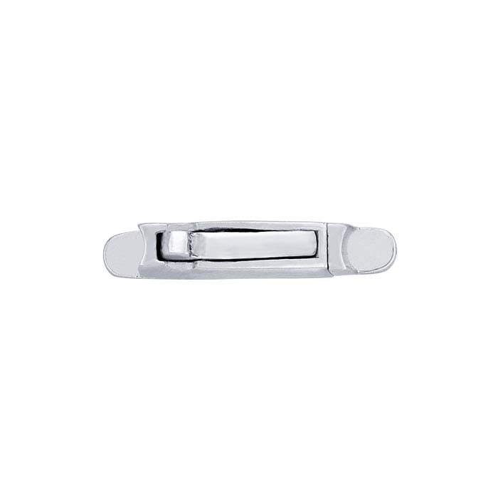 Sterling Silver Rectangle Box Push-Release Clasp - RioGrande