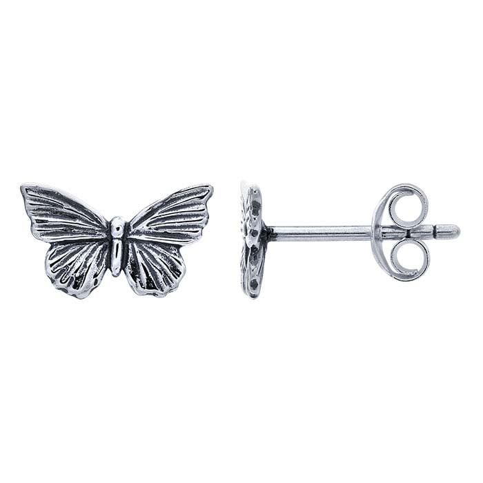 Crystal Post Butterfly Earrings, SKU: ER2419-PNK | Ur Eternity