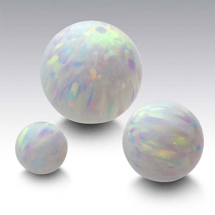AAA+ Quality Black Opal, Natural Fire Opal Smooth Round Sphere Ball Beads,  8mm, 15pc
