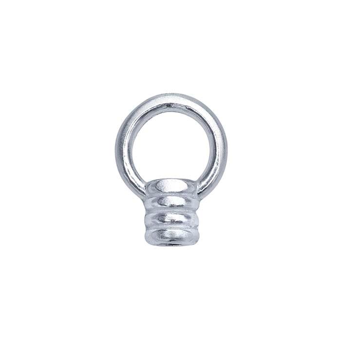 Sterling Silver Coil Style Crimp End Cap Riogrande