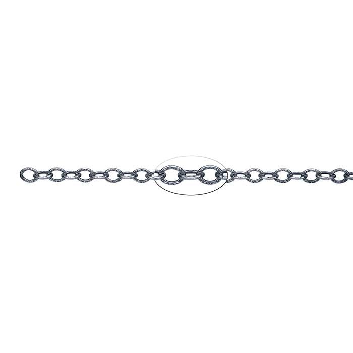 oxidized cable chain