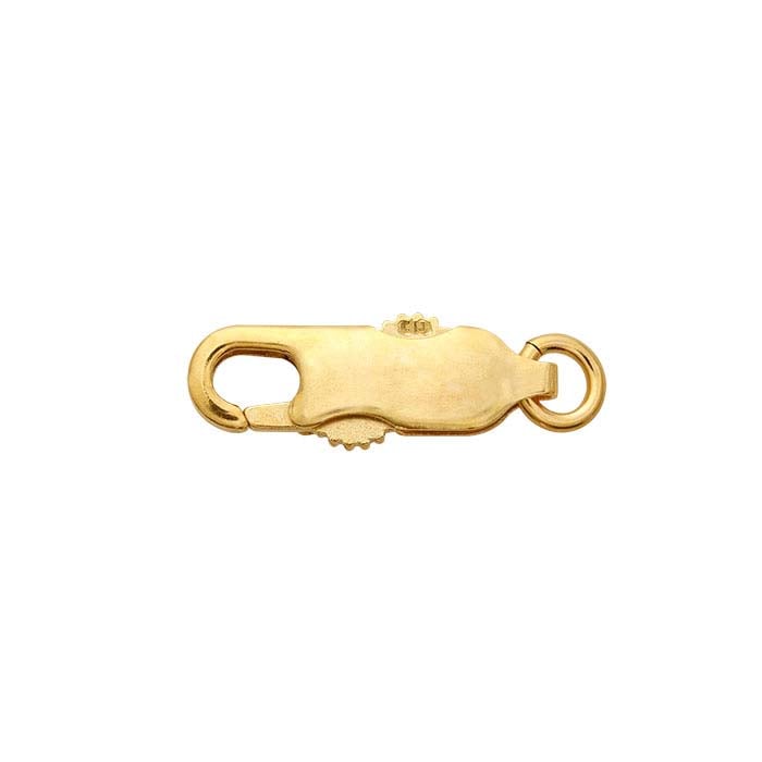 14k Yellow Gold Hinged Designer Lobster Clasp with End Tabs Links – Bengjo
