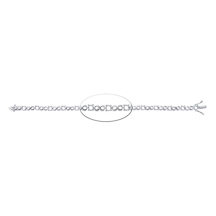 Sterling Silver Clasp Tennis Bracelet – ESTÉE LANE