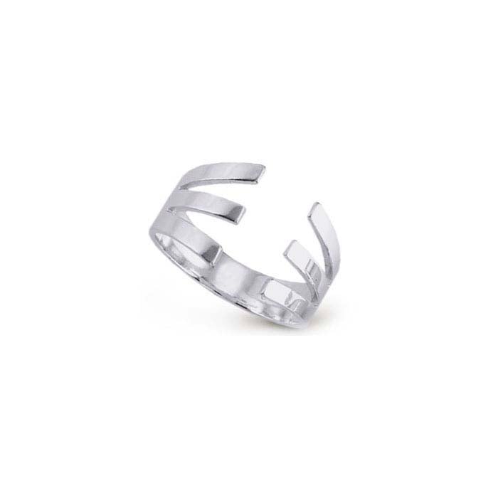 Sterling Silver Flat Triple Split Ring Shank - RioGrande