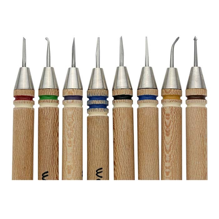 Wolf Wax Carving Tools, Set of 18 - RioGrande