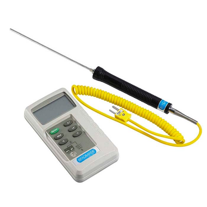 Digital Pyrometer Thermometer with 6 Long Thermocouple High