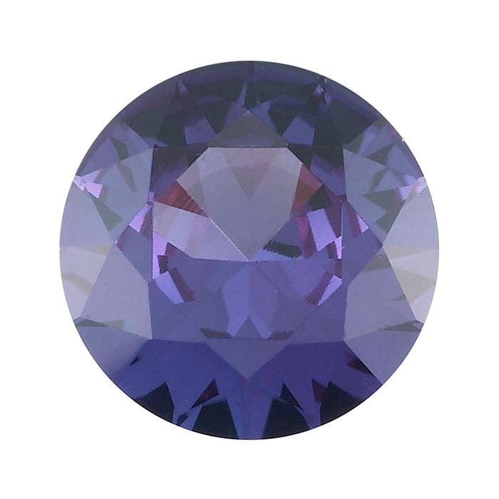 Simulated Alexandrite Round Faceted Gemstone - RioGrande