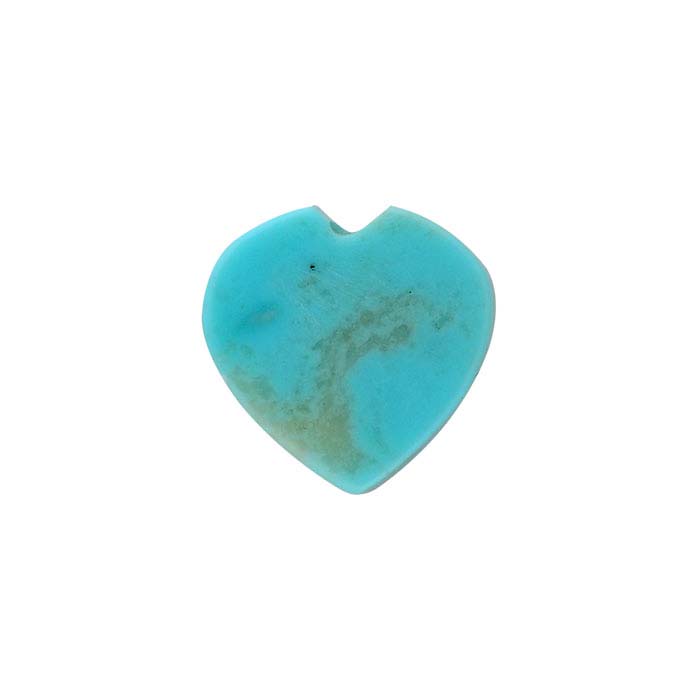 American Mined™ Mona Lisa Turquoise™ Flat Top Heart Cabochon