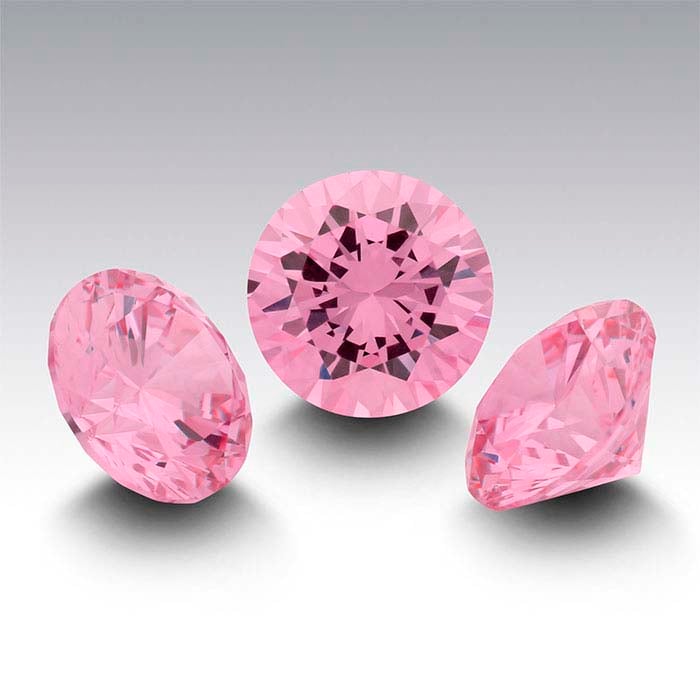 3mm DUSTY ROSE Faceted CZ Gemstones. Dusty Pink Gem. Mauve
