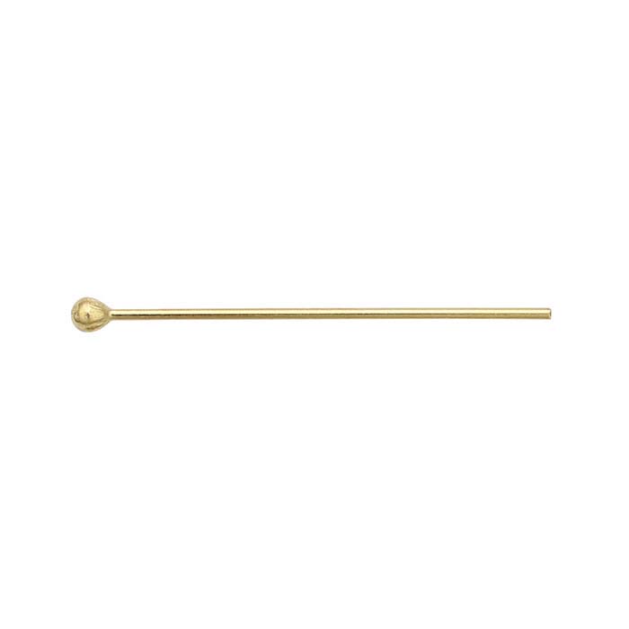 Head Pins Gold Plated 21 Gauge 2 500Pcs – FindingKing