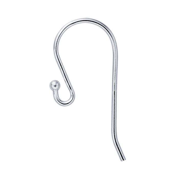 Sterling Silver Ear Wires with Large Loop and Ball End - RioGrande