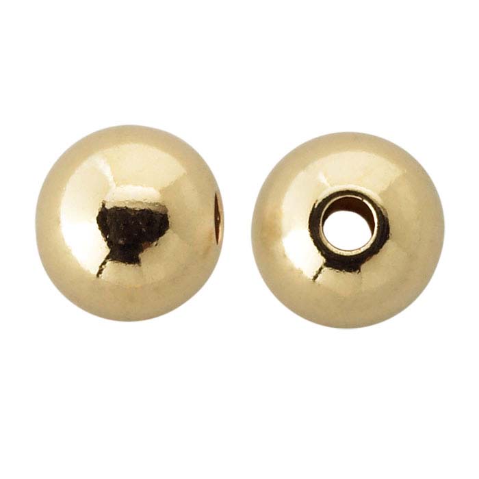 14/20 Yellow Gold-Filled Round Seamless Bead