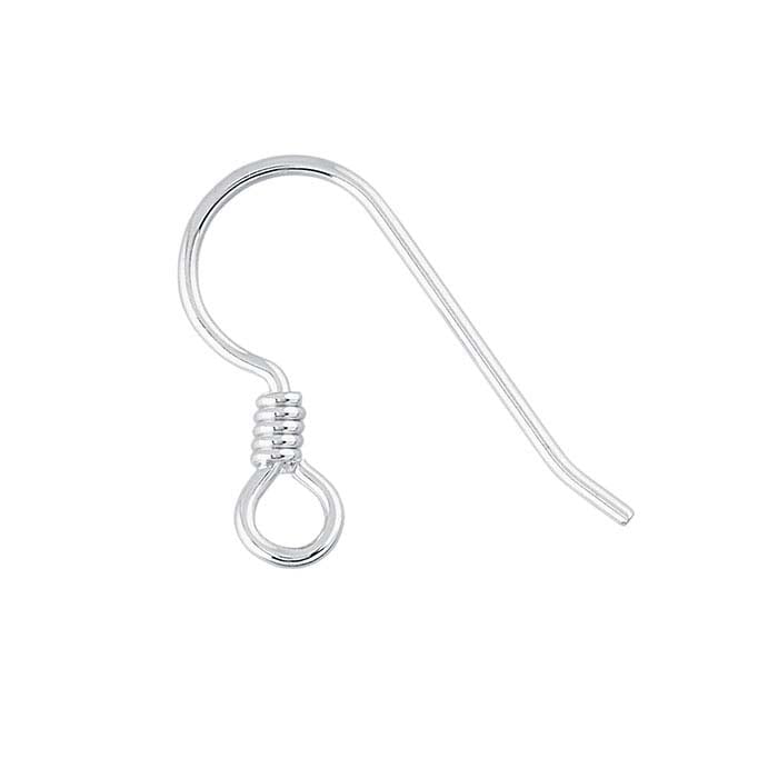 Argentium® Silver Ear Wire with Loop and Coil - RioGrande