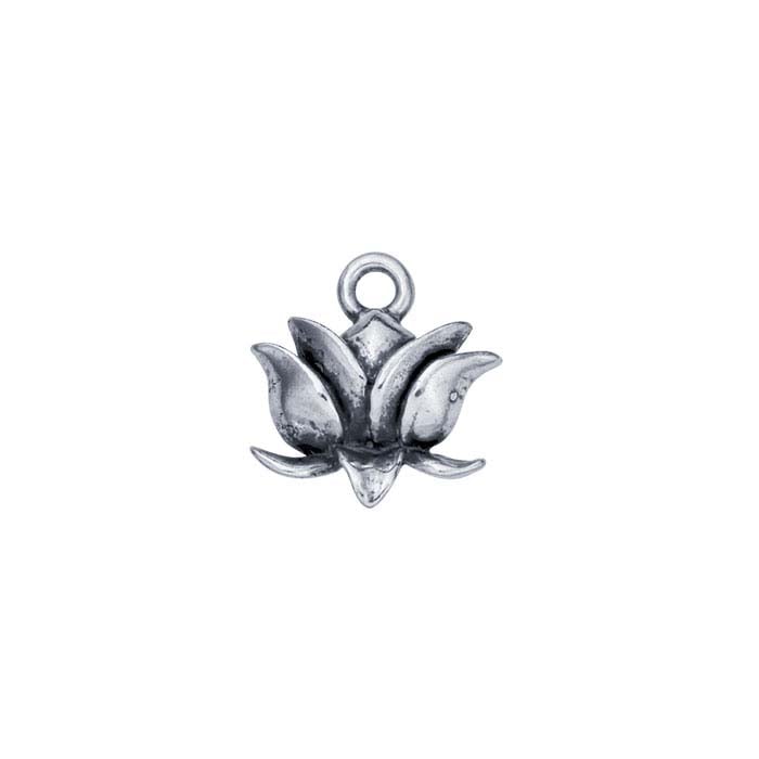 Sterling Silver Lotus Blossom Charm - RioGrande