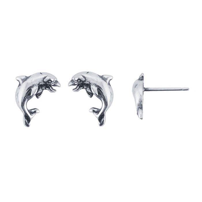 Sterling Silver Dolphin Post Earring - RioGrande